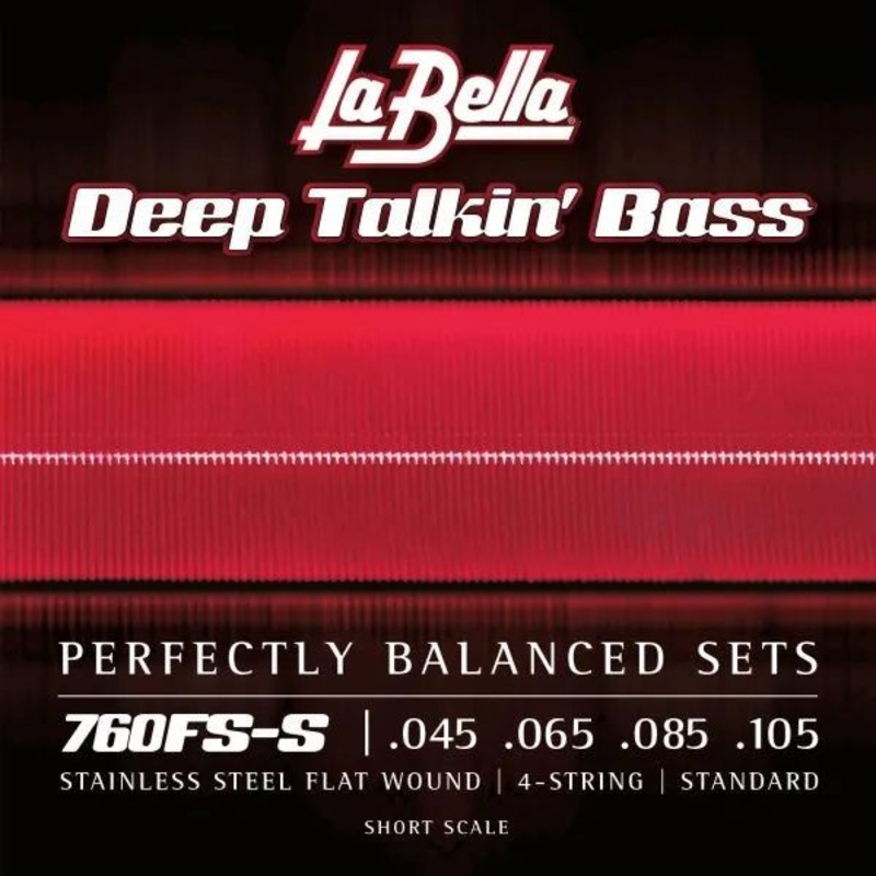labella-760fs-s-flat-wound-4-string-standard-bass-set-short-scale-45-105 LaBella 760FS-S Flat Wound 4-String Standard Bass Set - Short Scale (45-105)