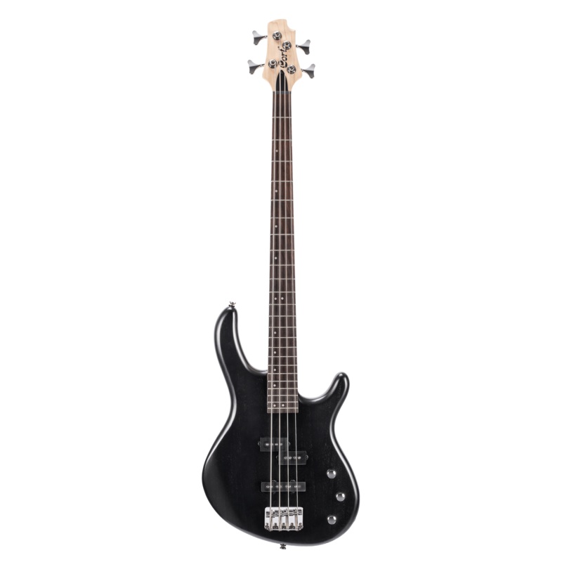 cort-action-pj-bass-guitar-open-pore-black Cort Action PJ Bass Guitar - Open Pore Black