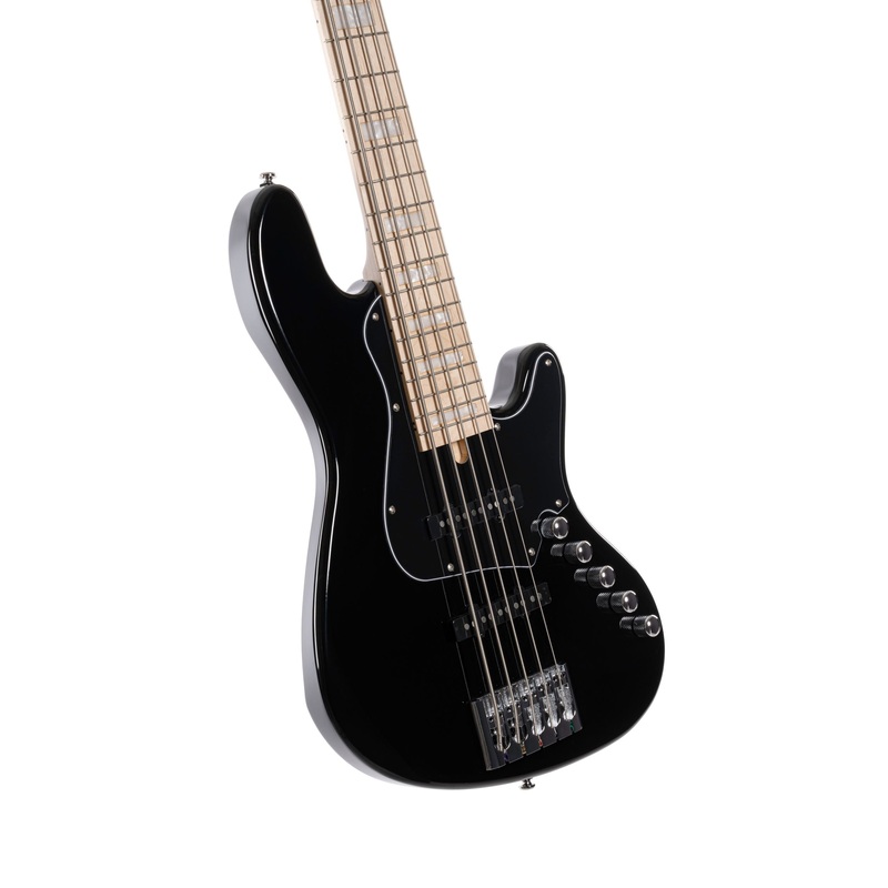 cort-elrick-njs-5-5-string-bass-guitar-black Cort Elrick NJS-5 (5-String) Bass Guitar, Black