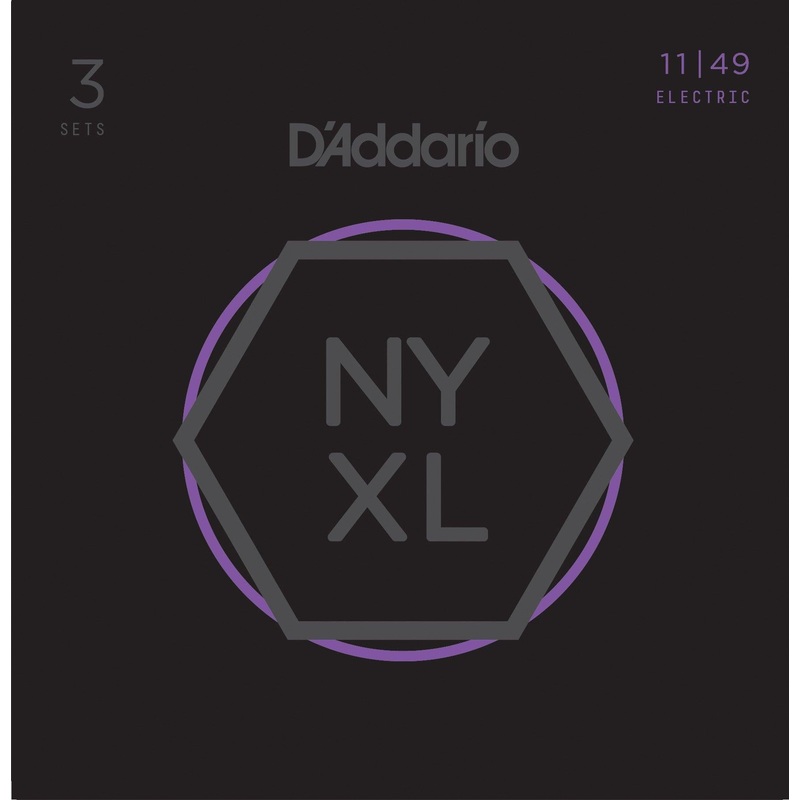 d-addario-3-pack-nyxl-electric-string-sets-nickel-medium-011-049 D'Addario 3-Pack NYXL Electric String Sets, Nickel, Medium .011-.049