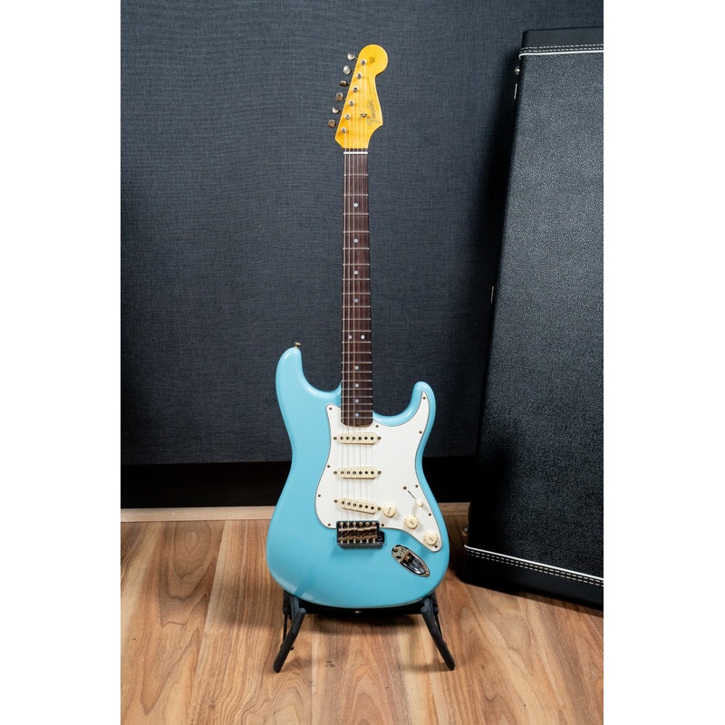fender-custom-shop-limited-edition-fat-64-stratocaster-journeyman-relic-aged-daphne-blue-rw-l11639 Fender Custom Shop Limited Edition Fat '64 Stratocaster - Journeyman Relic - Aged Daphne Blue RW (#L11639)