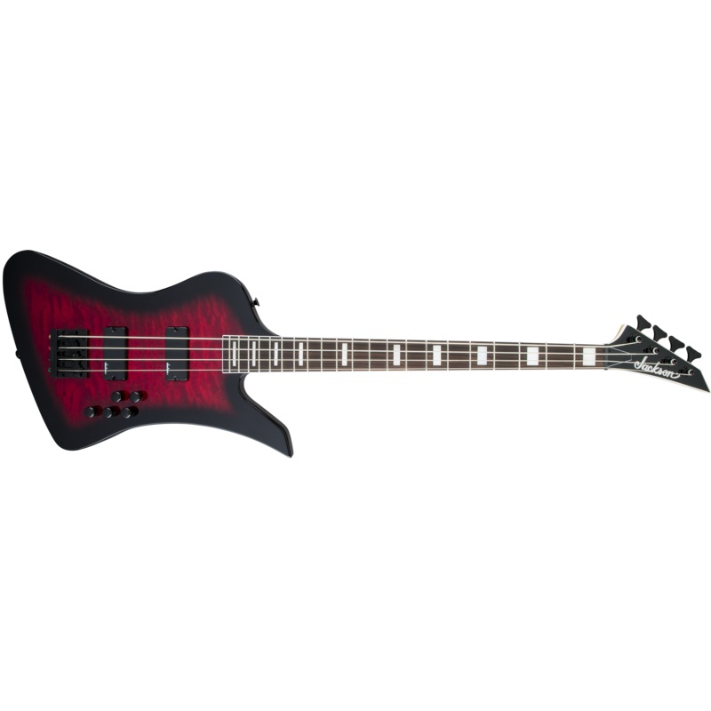 jackson-js-series-kelly-bird-js3q-amaranth-fingerboard-transparent-red-burst Jackson JS Series Kelly Bird JS3Q, Amaranth Fingerboard, Transparent Red Burst