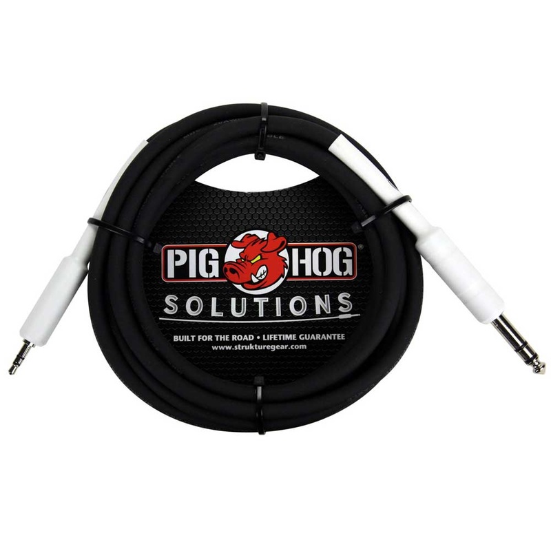 pig-hog-solutions-3ft-1-4-trs-to-1-8-mini Pig Hog Solutions 3ft, 1/4" TRS to 1/8" Mini