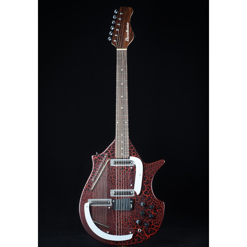 danelectro-coral-electric-sitar-reissue-red-crackle Danelectro Coral Electric Sitar Reissue - Red Crackle