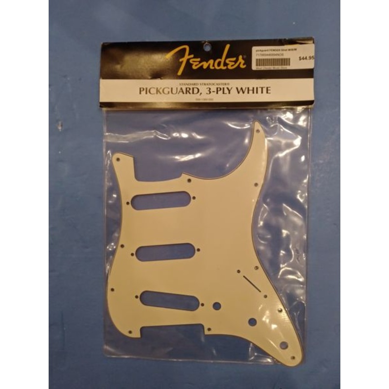 nos-fender-099-1360-000-pickguard-standard-strat-w-b-w NOS Fender 099-1360-000 Pickguard Standard Strat W/B/W