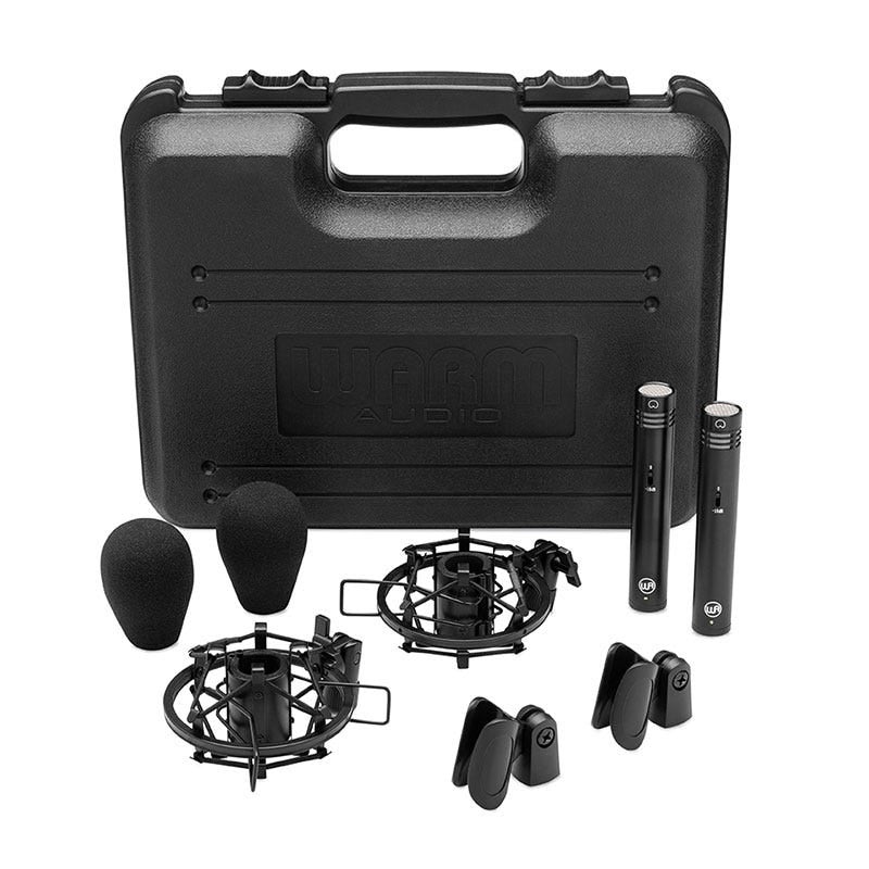 warm-audio-wa84-small-diaphragm-condenser-microphone-black-pair Warm Audio WA84 Small Diaphragm Condenser Microphone - Black - Pair