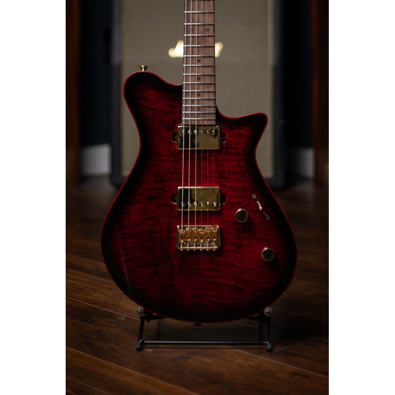 carneglia-custom-shop-sublime-flame-maple-top-electric-guitar-diablo-translucent-red-burst Carneglia Custom Shop Sublime Flame Maple Top Electric Guitar - Diablo Translucent Red Burst