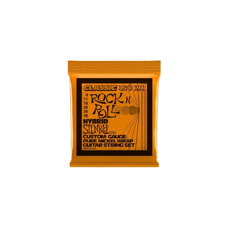 ernie-ball-hybrid-slinky-classic-rock-n-roll-pure-nickel-wrap-electric-guitar-strings-9-46-gauge Ernie Ball Hybrid Slinky Classic Rock n Roll Pure Nickel Wrap Electric Guitar Strings - 9-46 Gauge