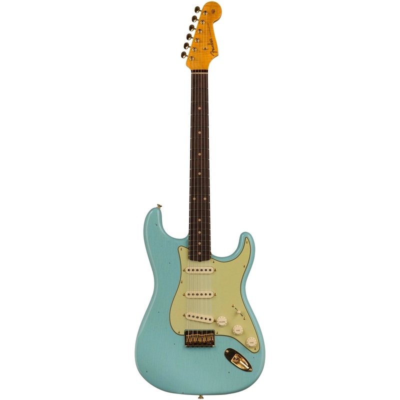 fender-ltd-ed-59-hardtail-strat-journeyman-relic-w-gold-closet-classic-hardware-faded-aged-daphne-blue Fender Ltd Ed. '59 Hardtail Strat - Journeyman Relic w/ Gold Closet Classic Hardware, Faded Aged Daphne Blue