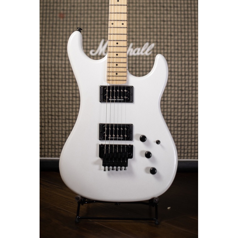 kramer-pacer-vintage-electric-guitar-with-black-hardware-pearl-white Kramer Pacer Vintage Electric Guitar with Black Hardware - Pearl White
