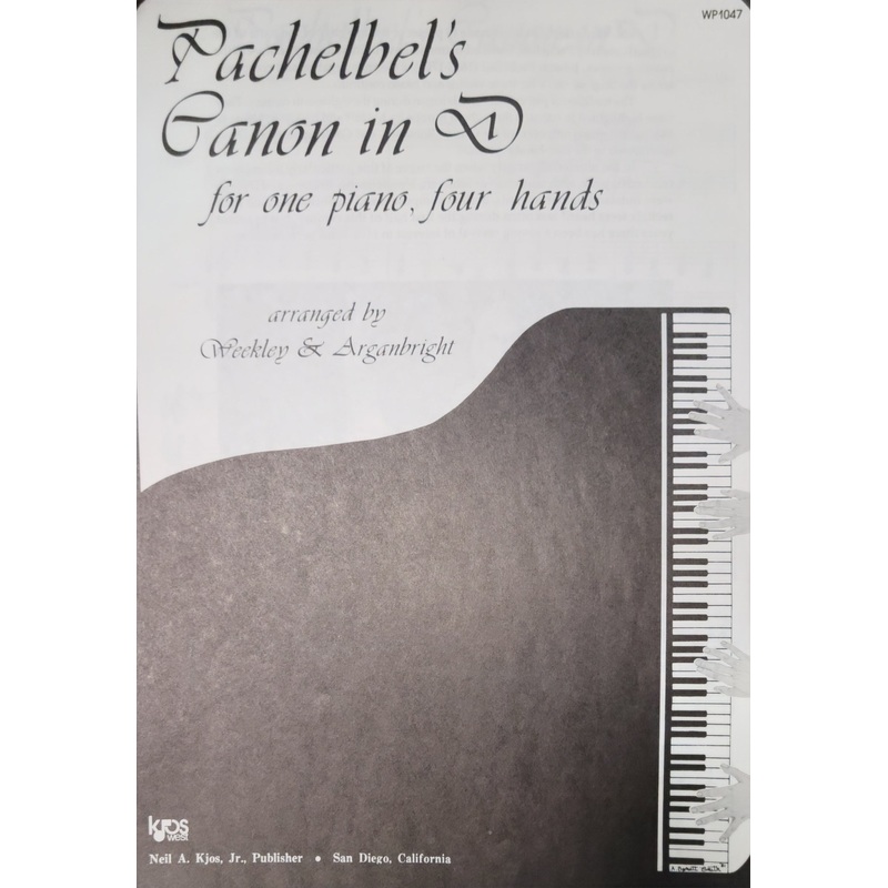 pachelbel-s-canon-in-d-piano-weekley-arganbright Pachelbel's Canon in D - Piano - Weekley/Arganbright