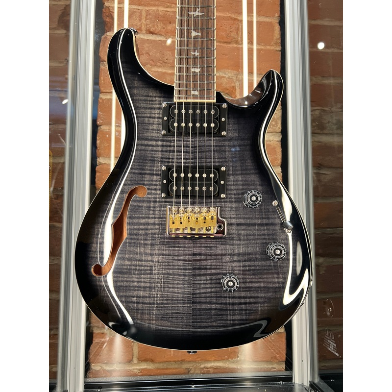 paul-reed-smith-se-custom-24-semi-hollow-piezo-charcoal-smokeburst Paul Reed Smith SE Custom 24 Semi-Hollow Piezo Charcoal Smokeburst