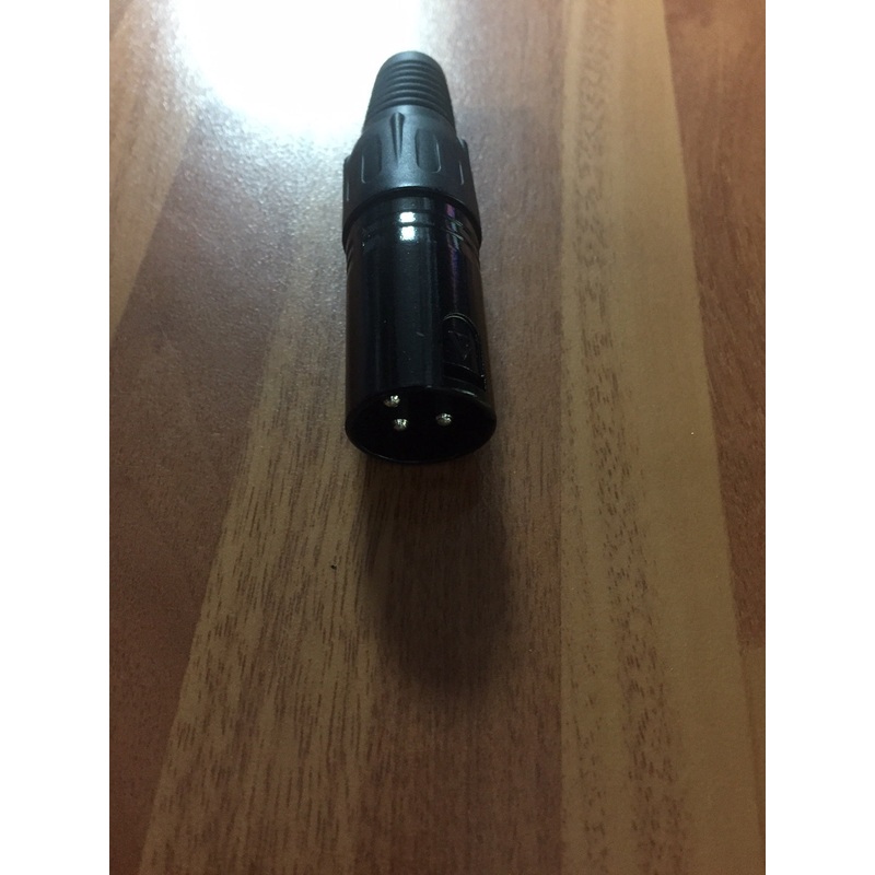xlr-male-plug-black XLR male plug - black