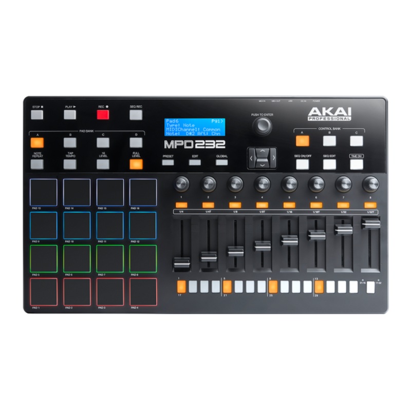 akai-mpd232-midi-pad-controller AKAI MPD232 MIDI Pad Controller