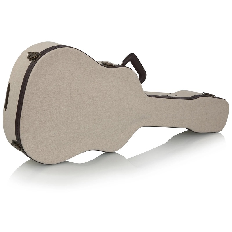 gator-journeyman-burlap-exterior-dreadnaught-acoustic-deluxe-wood-case Gator Journeyman Burlap Exterior Dreadnaught Acoustic Deluxe Wood Case