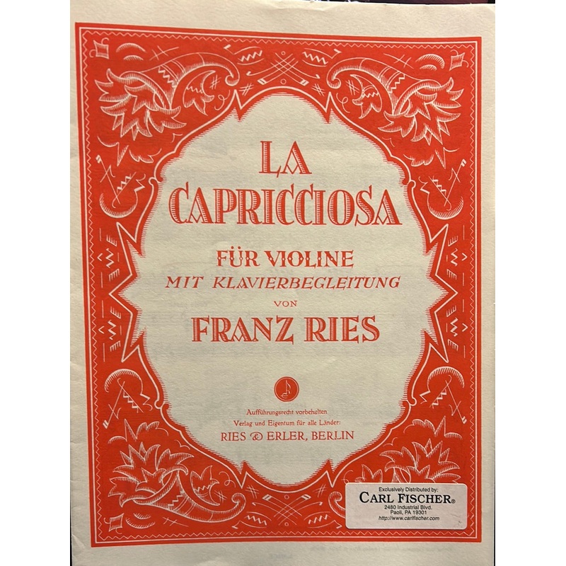 la-capricciosa-violin-ries La Capricciosa - Violin - Ries