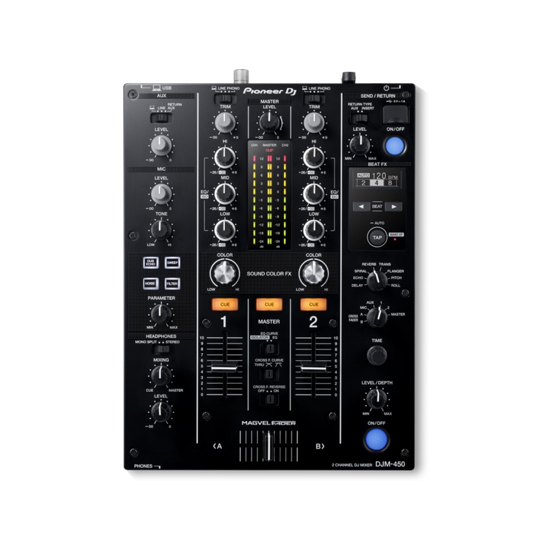 pioneer-djm450-2-channel-dj-mixer-djm-450 Pioneer DJM450 2 Channel DJ Mixer (DJM-450)