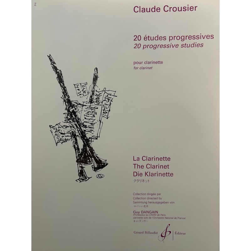 20-progressive-studies-for-clarinet-crousier 20 Progressive Studies for Clarinet - Crousier