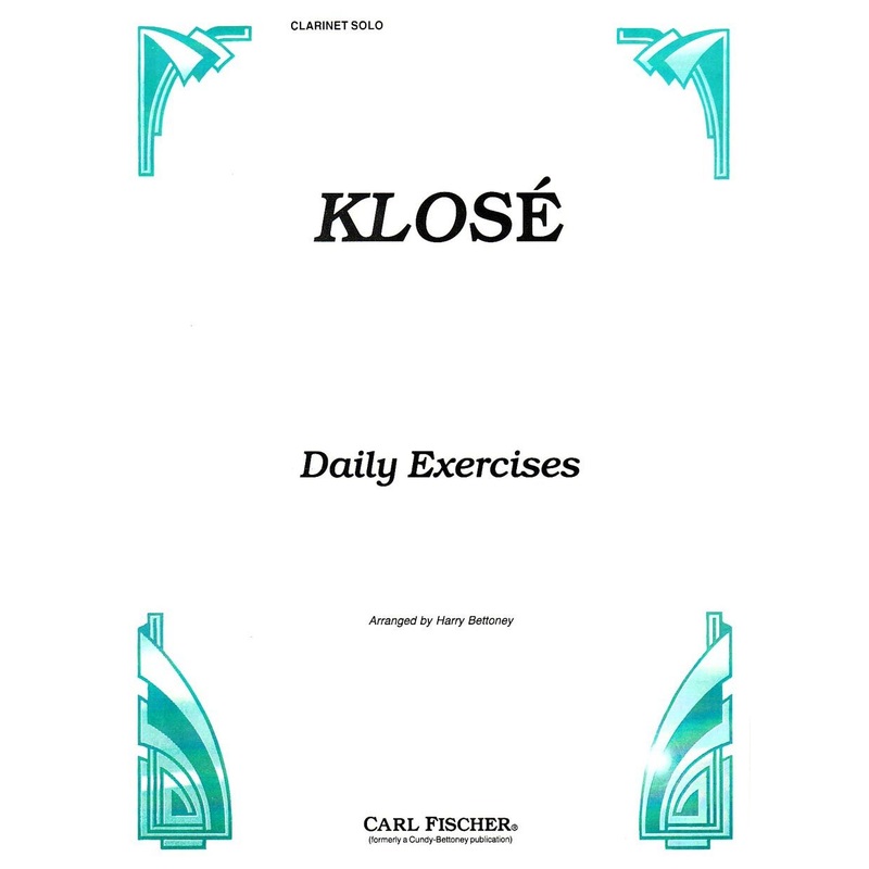 daily-exercises-for-clarinet-klose-bettoney Daily Exercises for Clarinet - Klose/Bettoney