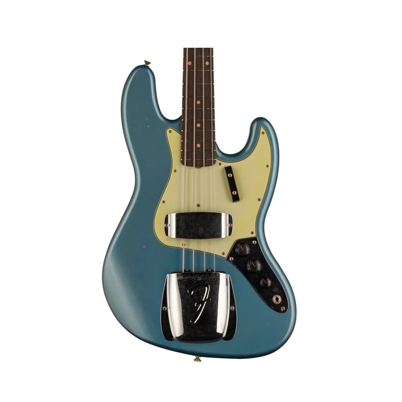 fender-custom-shop-limited-edition-1964-jazz-bass-aged-lake-placid-blue-journeyman-relic-hand-wound-vintage-pickups-collector-grade Fender Custom Shop Limited Edition 1964 Jazz Bass Aged Lake Placid Blue, Journeyman Relic Hand-Wound Vintage Pickups, Collector-Grade