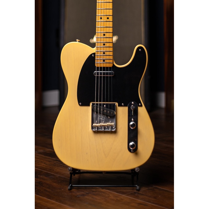 fender-custom-shop-vintage-custom-1950-double-esquire-nos-electric-guitar-blonde Fender Custom Shop Vintage Custom 1950 Double Esquire NOS Electric Guitar - Blonde