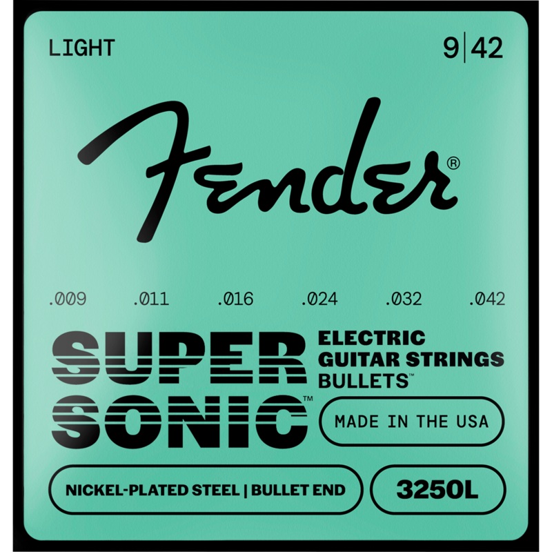 fender-supersonic-bullets-3250l-guitar-strings-nickel-plated-steel-bullet-end-gauges-009-042 Fender SuperSonic Bullets 3250L Guitar Strings, Nickel-Plated Steel, Bullet End, Gauges .009-.042