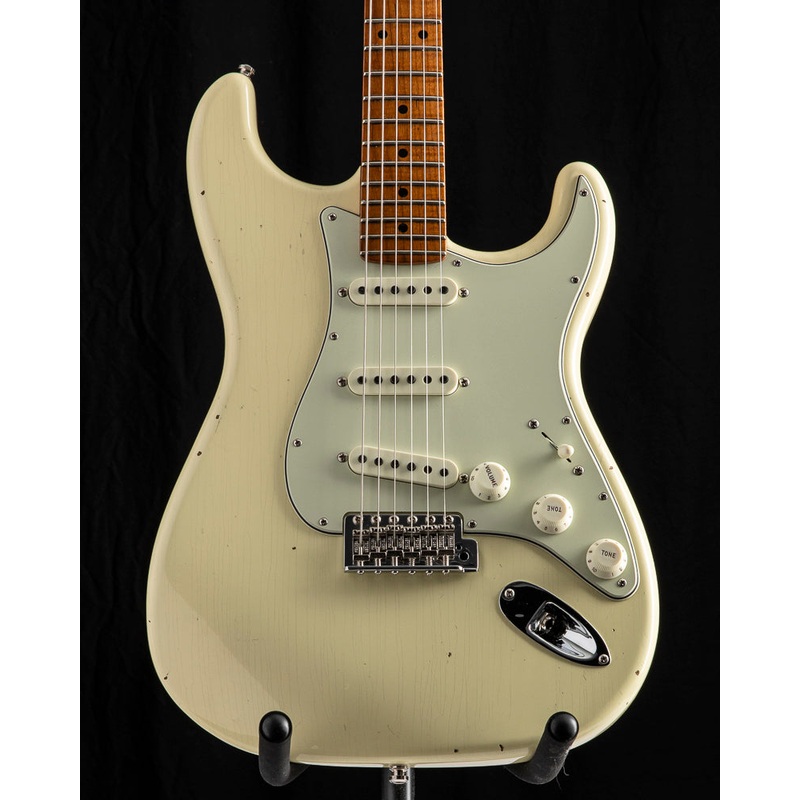 used-fender-custom-shop-dealer-select-strat-journeyman-vintage-white Used Fender Custom Shop Dealer Select Strat Journeyman Vintage White