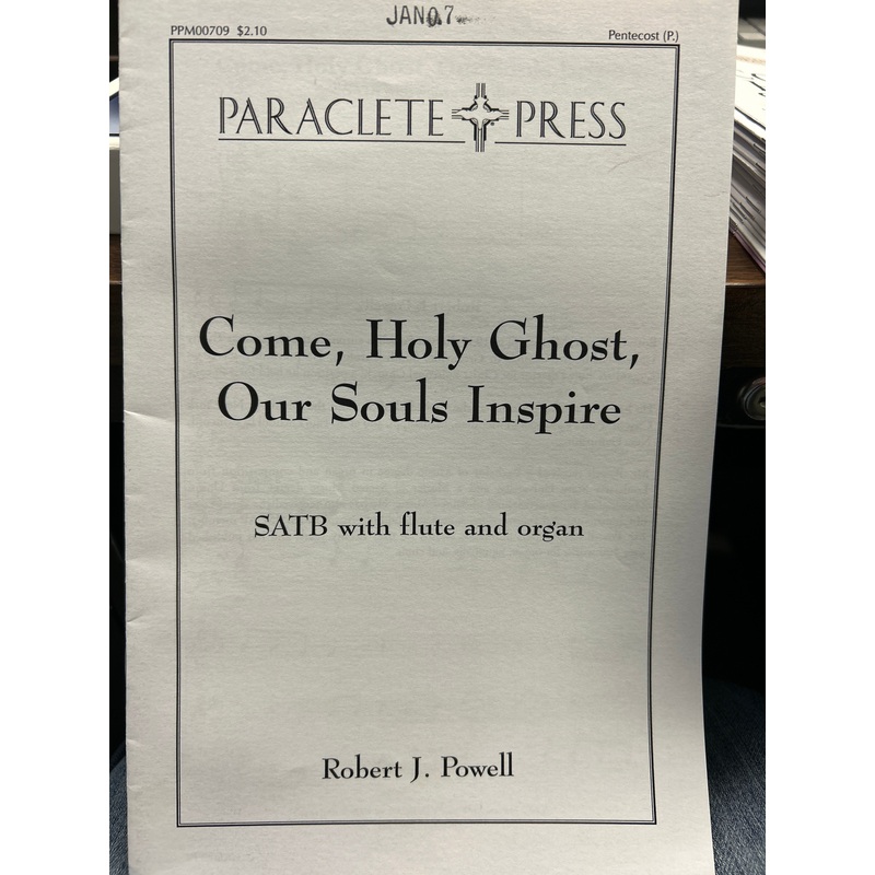 come-holy-ghost-our-souls-inspire-satb-powell Come, Holy Ghost, Our Souls Inspire - SATB - Powell