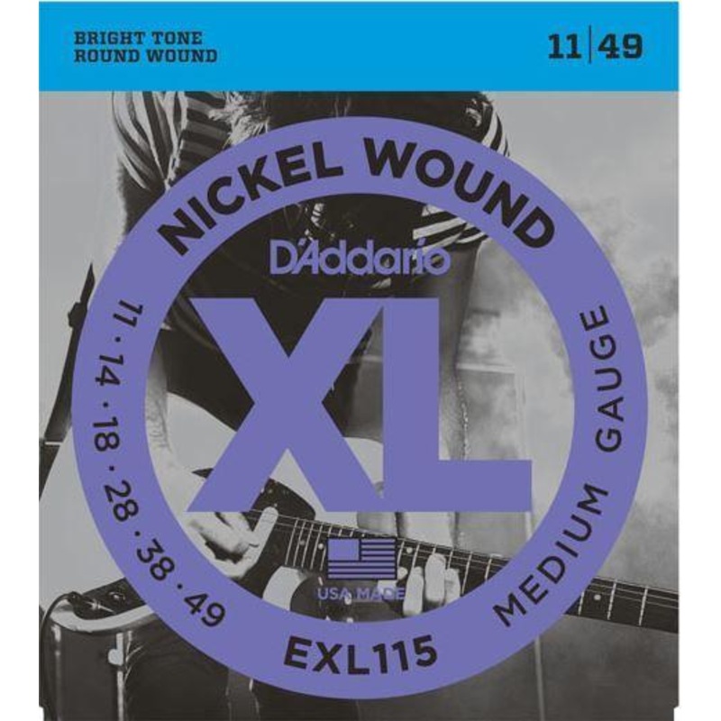 d-addario-exl115-jazz-blues-electric-guitar-string-set-11-49 D'Addario EXL115 Jazz/Blues Electric Guitar String Set, 11-49