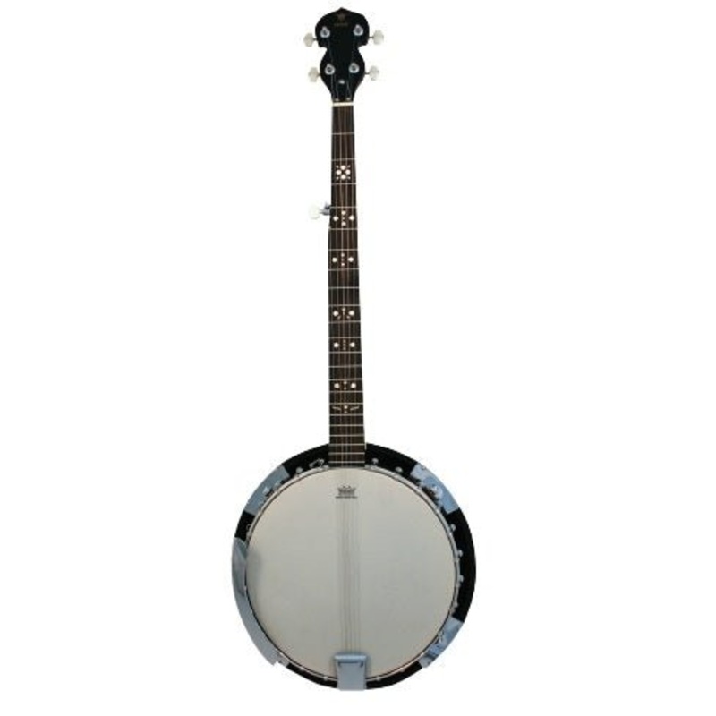 danville-usa-5-string-banjo-24-bracket-equipped-with-remo-head Danville USA 5 String Banjo, 24 Bracket, Equipped with Remo head