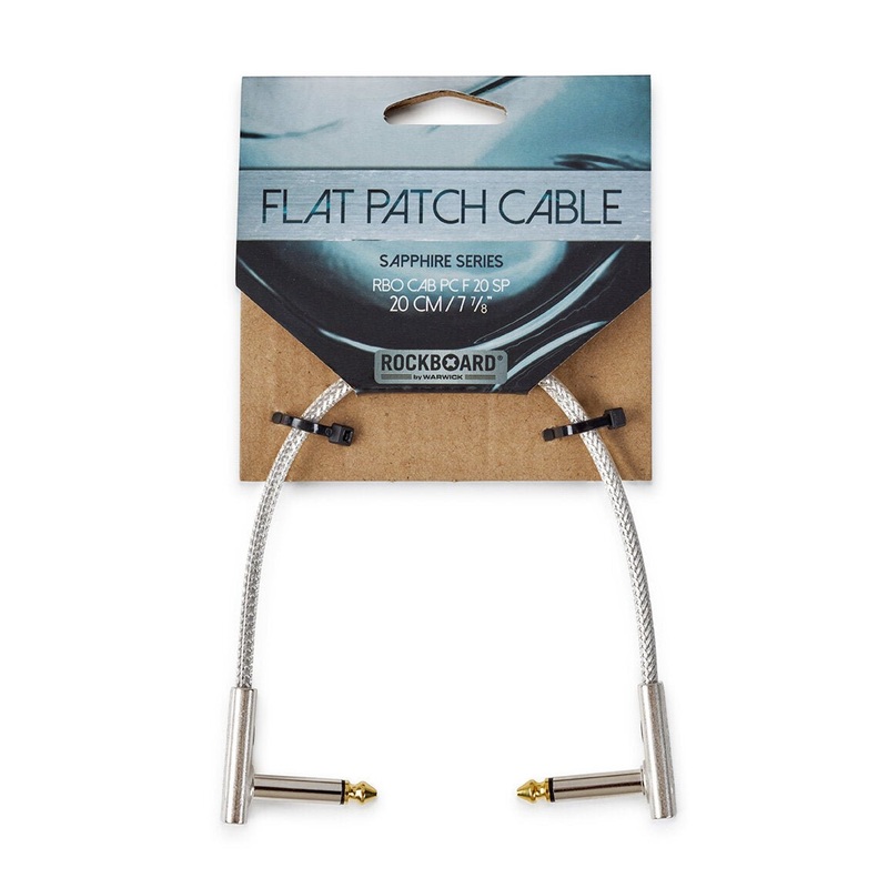 rockboard-sapphire-series-flat-patch-cable-20-cm-7-7-8 RockBoard SAPPHIRE Series Flat Patch Cable, 20 cm / 7 7/8"