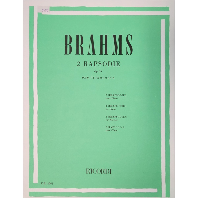 two-rapsodie-op-79-brahms Two Rapsodie, Op. 79 - Brahms