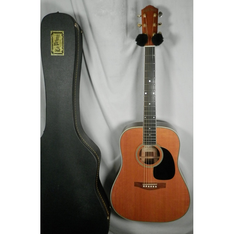 a-loprinzi-lr-20-dreadnought-acoustic-guitar-with-case-used A LoPrinzi LR-20 Dreadnought Acoustic Guitar with case used