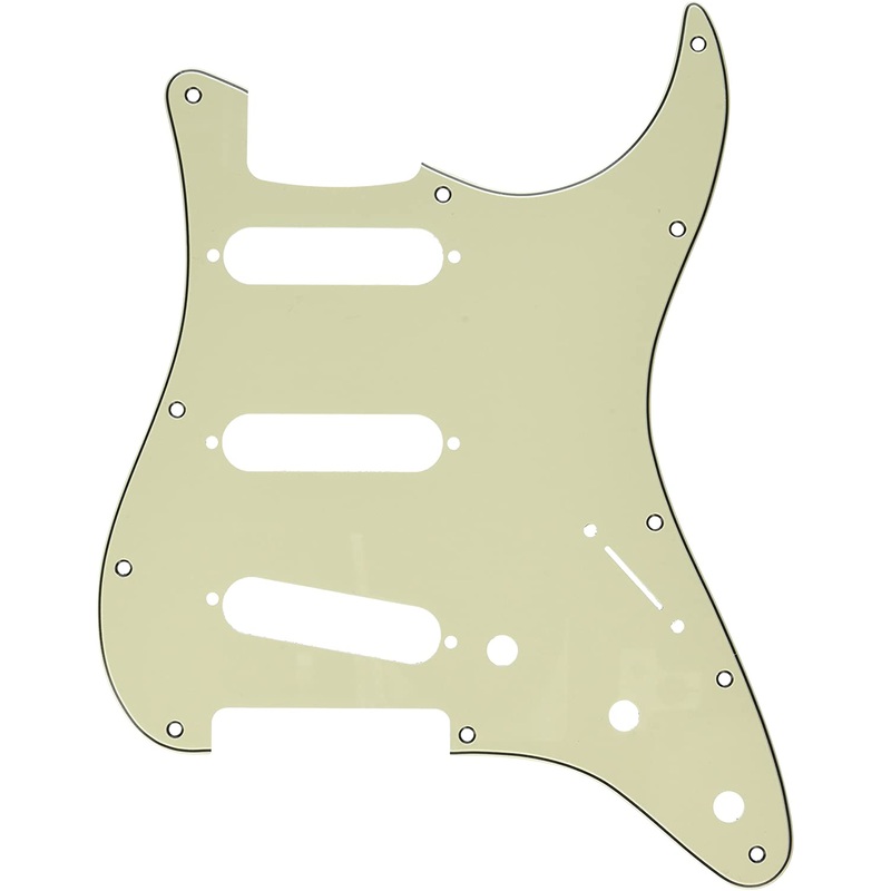fender-pickguard-strat-11-hole-3-ply-mint-green Fender Pickguard, Strat, 11 Hole, 3-Ply Mint Green