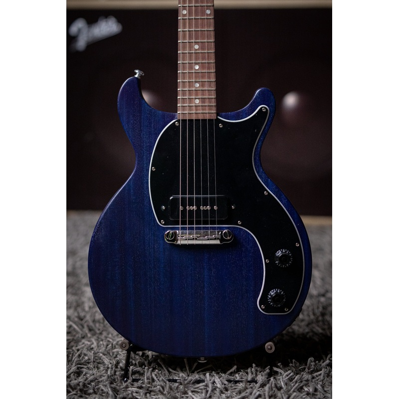 gibson-les-paul-junior-tribute-double-cut-electric-guitar-blue-stain Gibson Les Paul Junior Tribute Double Cut Electric Guitar - Blue Stain