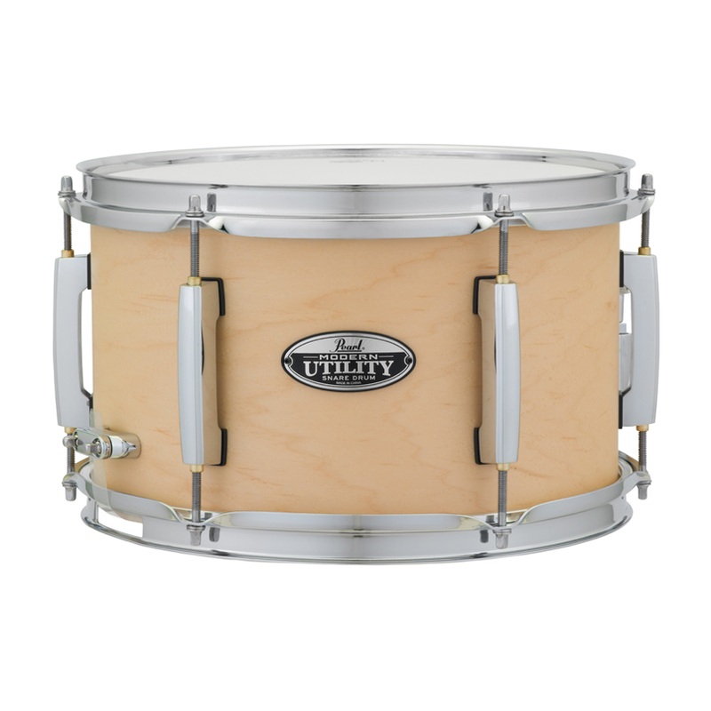 pearl-modern-utility-12x7-maple-snare-drum-matte-natural Pearl Modern Utility 12x7 Maple Snare Drum - Matte Natural