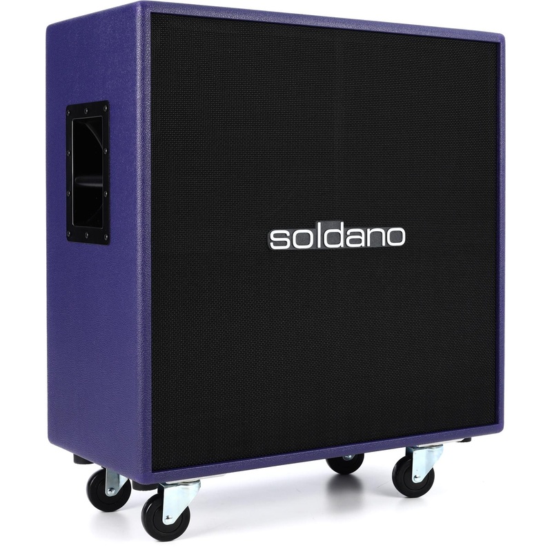 soldano-4x12-straight-cab-purple-tolex-black-grille Soldano 4x12" Straight Cab - Purple Tolex / Black Grille