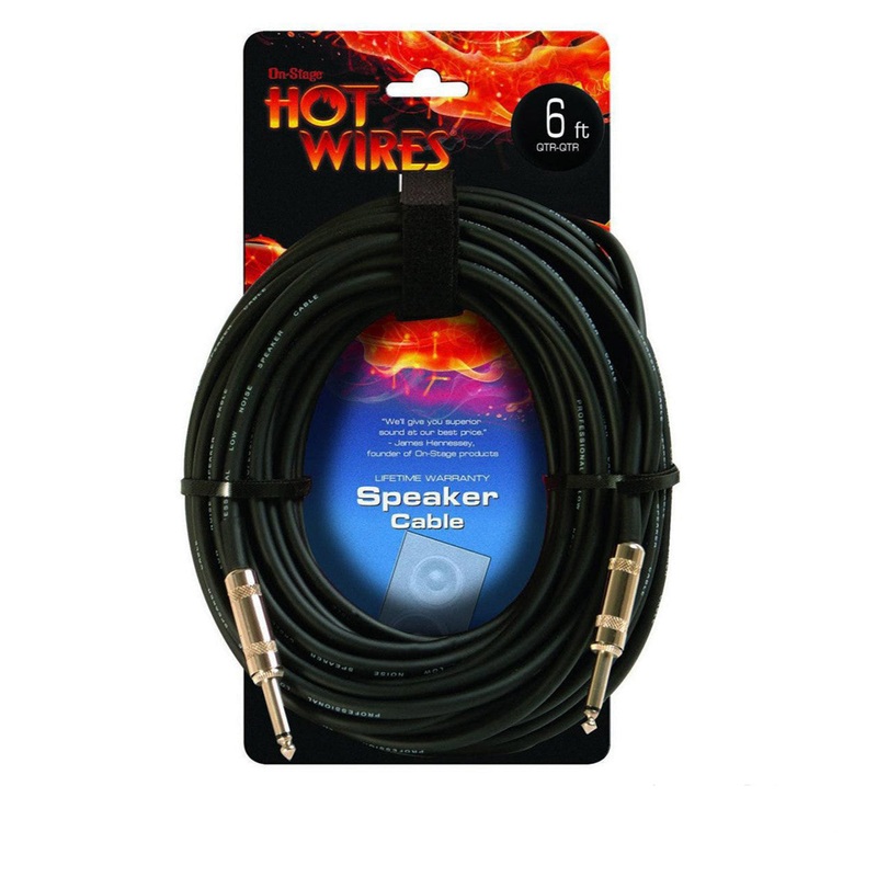 used-hot-wires-14awg-speaker-cable-6 Used Hot Wires 14AWG Speaker Cable 6'