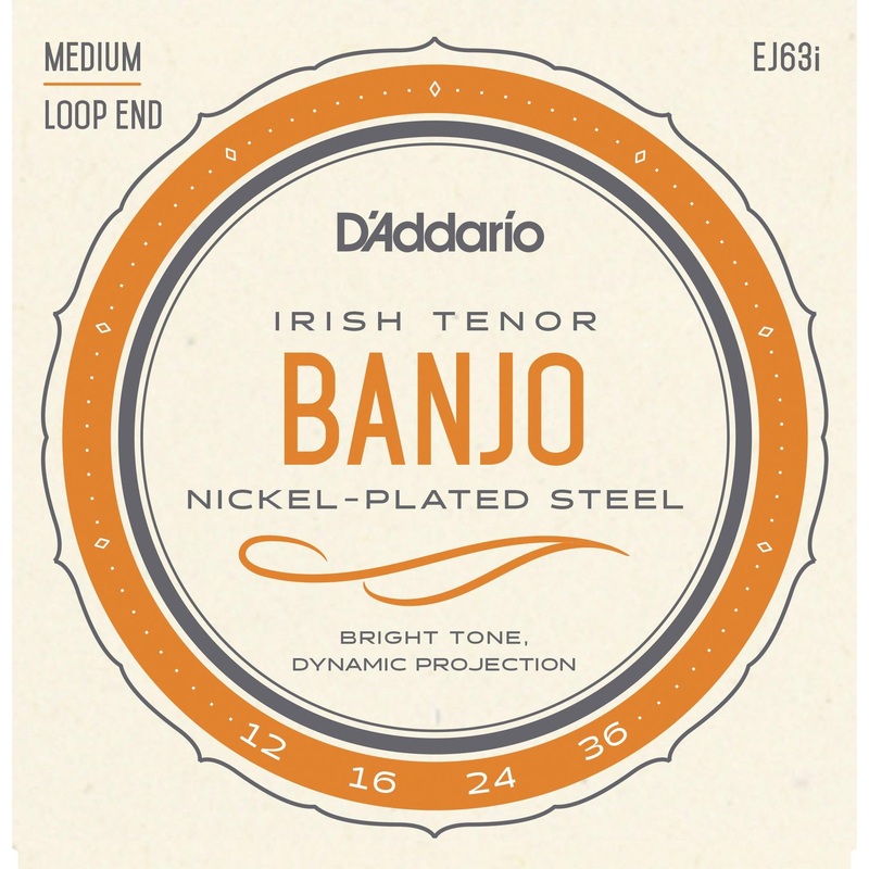 d-addario-tenor-banjo-string-set-nickel-ej63i-irish-tenor-banjo-012-036 D'Addario Tenor Banjo String Set, Nickel, EJ63I Irish Tenor Banjo .012-.036
