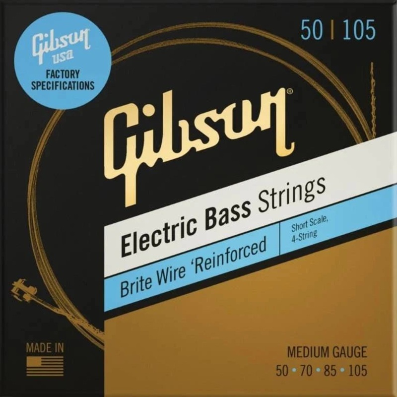 gibson-g-ssm-brite-wire-electric-bass-strings-short-scale-medium-50-105 Gibson G-SSM Brite Wire Electric Bass Strings, Short Scale - Medium 50-105