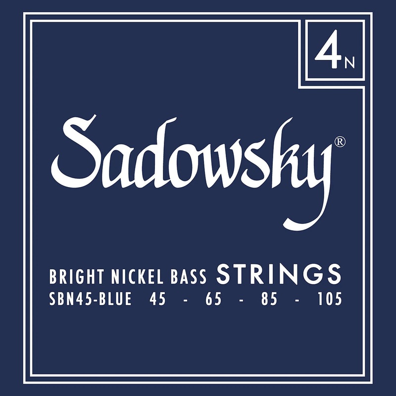 sadowsky-sbn-45-blue-label-bass-string-set-nickel-4-string-045-105 Sadowsky SBN 45 Blue Label Bass String Set, Nickel - 4-String, 045-105