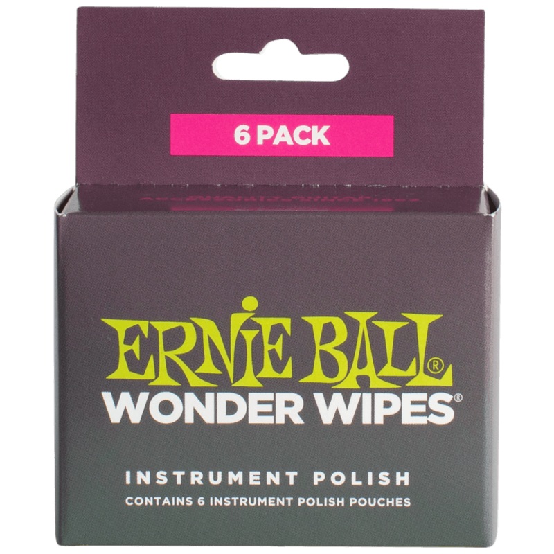 ernie-ball-wonder-wipes-guitar-polish-6-pack Ernie Ball Wonder Wipes Guitar Polish 6-Pack