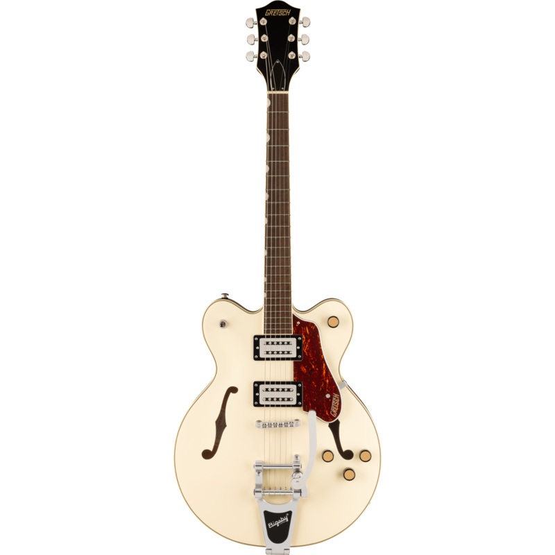 gretsch-g2622t-streamliner-center-block-double-cut-w-bigsby-laurel-fingerboard-broadtron-bt-3s-pickups-vintage-white Gretsch G2622T Streamliner Center Block Double-Cut w/Bigsby - Laurel Fingerboard - BroadTron BT-3S Pickups - Vintage White