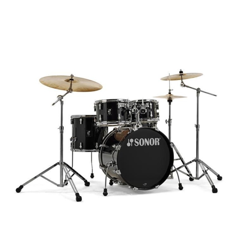 sonor-studio-aq1-5pc-drum-kit-w-hardware-piano-black Sonor Studio AQ1 5pc Drum Kit w/Hardware - Piano Black