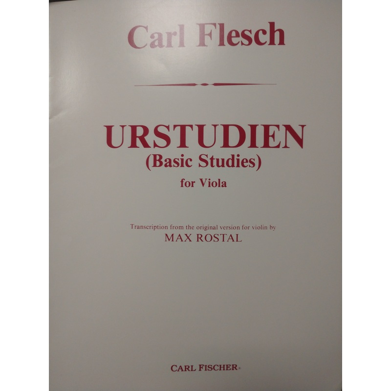 urstudien-for-viola-flesch-rostal Urstudien for Viola - Flesch/Rostal