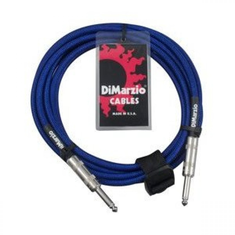 dimarzio-braided-instrument-cable-10ft-3m-electric-blue Dimarzio Braided Instrument Cable 10ft (3m) - Electric Blue