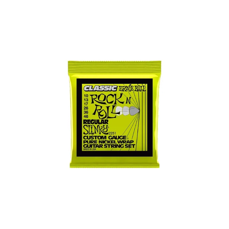 ernie-ball-regular-slinky-classic-rock-n-roll-pure-nickel-wrap-electric-guitar-strings-10-46-gauge Ernie Ball Regular Slinky Classic Rock n Roll Pure Nickel Wrap Electric Guitar Strings - 10-46 Gauge