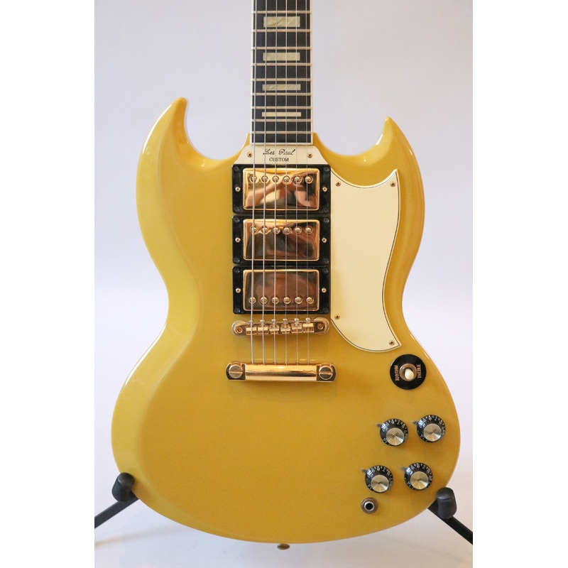 gibson-1961-sg-custom-30th-anniversary-tv-yellow-1991 Gibson 1961 SG Custom 30th Anniversary TV Yellow 1991