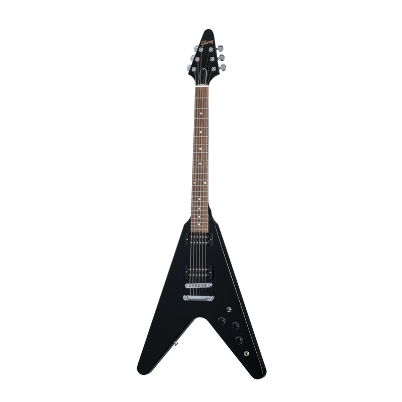 gibson-80s-flying-v-w-case-ebony Gibson 80s Flying V w/Case - Ebony