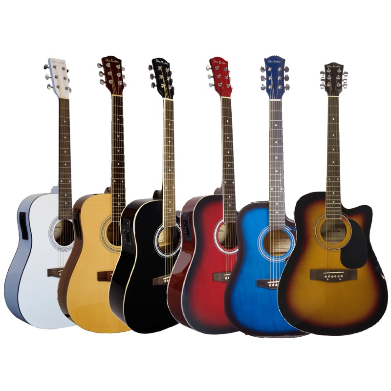 glen-burton-usa-deluxe-acoustic-electric-guitar-with-cutaway-white Glen Burton USA Deluxe Acoustic Electric Guitar with Cutaway White